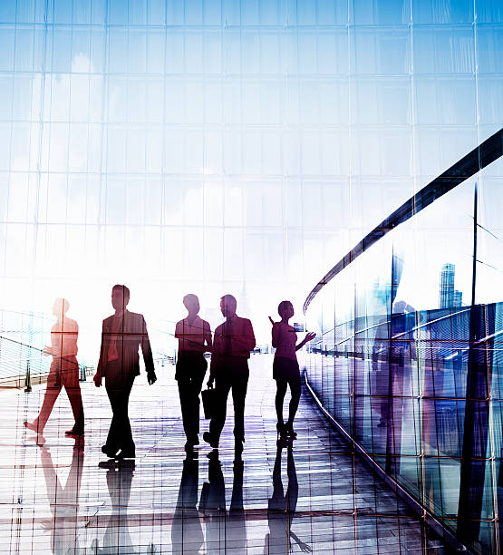istock Business People Commuting Walking Discussion Concept 483816474