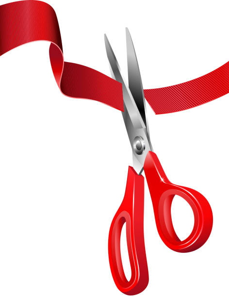1,100+ Red Ribbon Scissors Stock Illustrations, Royalty-Free