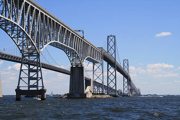 istock Chesapeake Bay Bridge Close View from the South 483816657