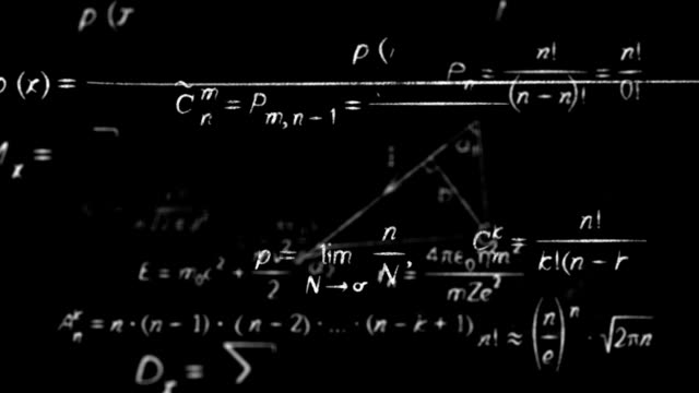 math physics formulas black and white loopable
