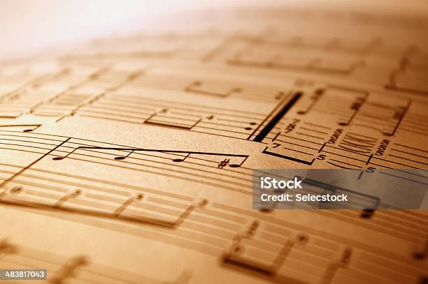 Music Partition Stock Photo - Download Image Now - Solfège, Sheet Music, Arts Culture and Entertainment