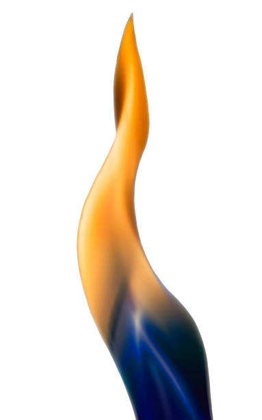 chama - blue flame natural gas fireplace imagens e fotografias de stock