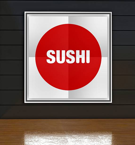 Japanese cuisine poster restaurant sushi menu