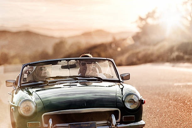 istock Mature couple on Roadtrip 483817511