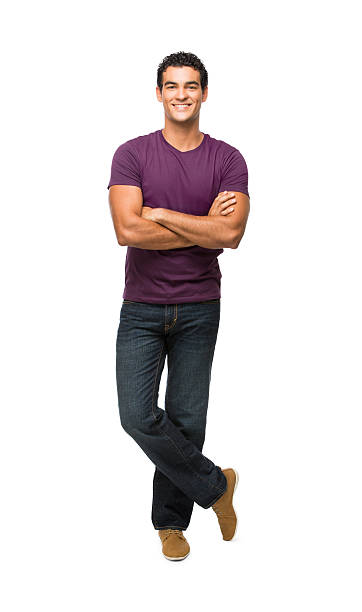 istock Handsome young latin man with arms crossed 483819363