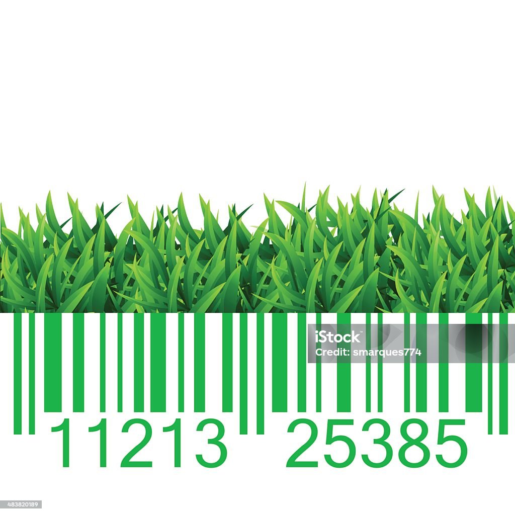 Grass For Code Bar Code Grass Illustration Stock Illustration - Download Image Now ...