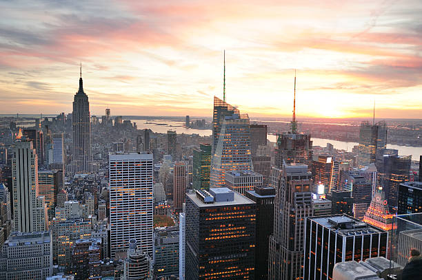 istock New York City sunset 483820492