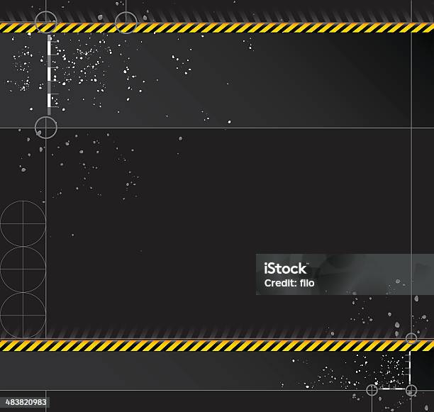 Ilustración de Tech Precaución Frontera Vector y más Vectores Libres de Derechos de Alto - Descripción física - Alto - Descripción física, Amarillo - Color, Arte cultura y espectáculos