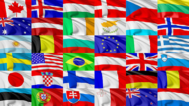 istock Flag of world countries set 483823976