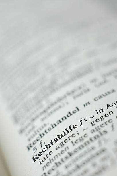 istock Extreme close up of dictionary page 483826958