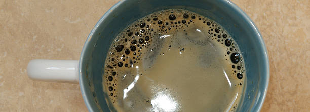 istock fresh cup of black coffee, a large image, top view 483832765