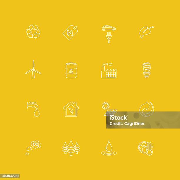 Environment Icons Stock Illustration - Download Image Now - Alternative Fuel Vehicle, Carbon Dioxide, Climate Action