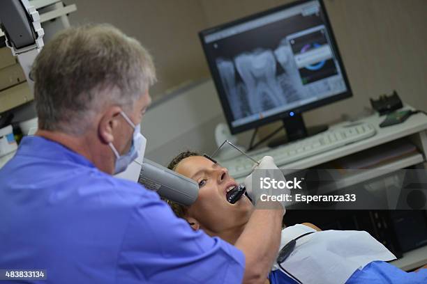 Women At Dentist Stock Photo - Download Image Now - 20-24 Years, 2015, 30-39 Years