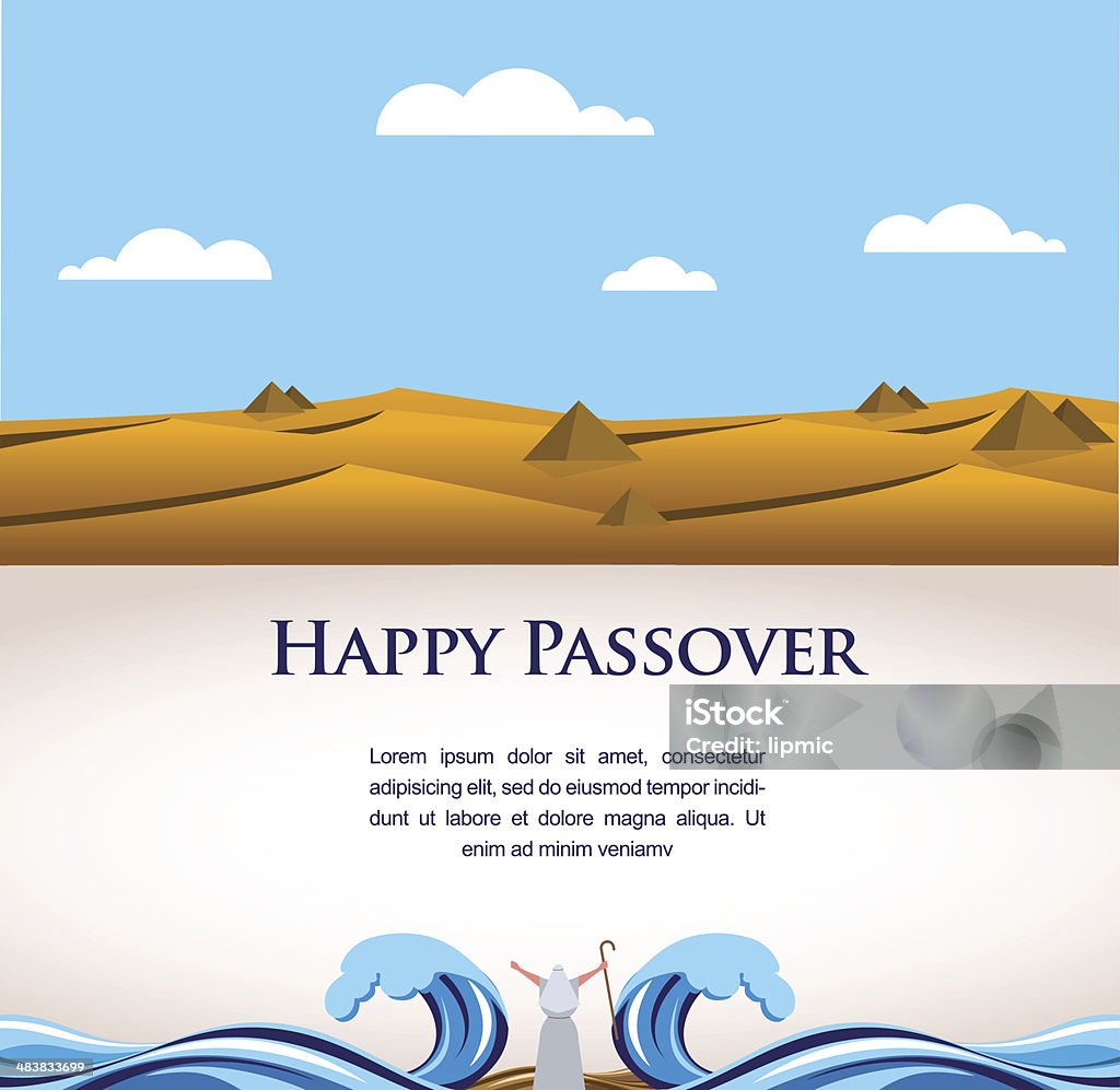 Felice Passover- fuori degli ebrei in Egitto. - arte vettoriale royalty-free di Giudaismo