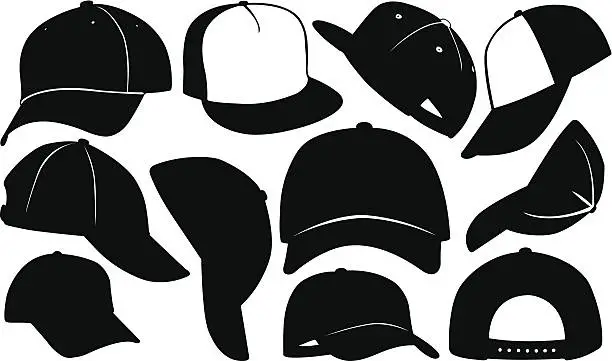 Vector illustration of caps