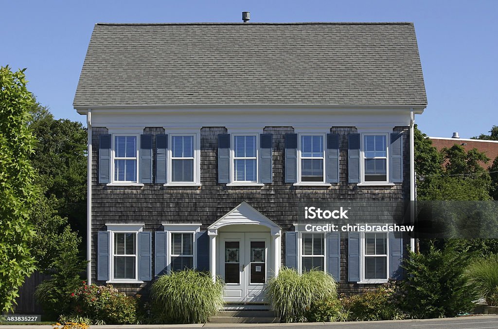 New England House A traditional Cape Cod house in Provincetown, Massachusetts Cape Cod Stock Photo