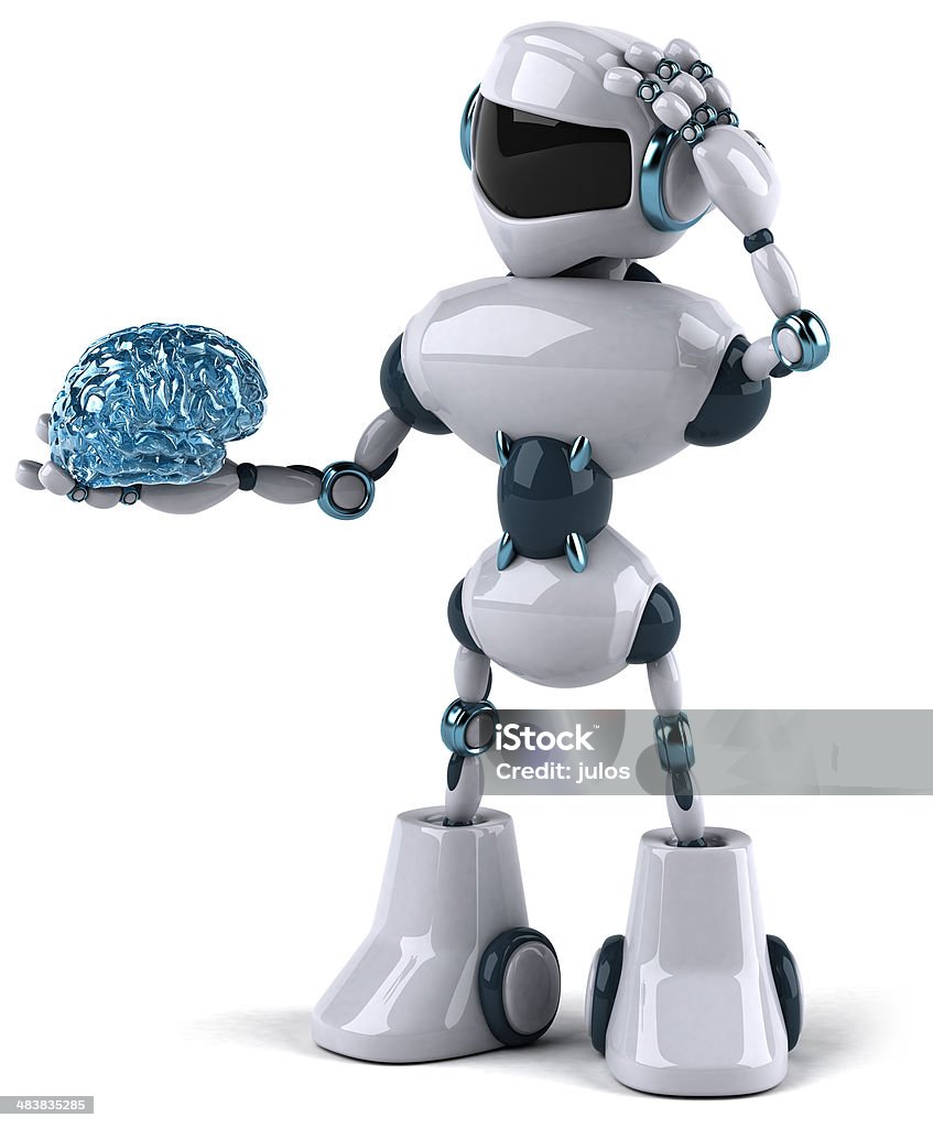 Robot - Foto de stock de Cerebro libre de derechos