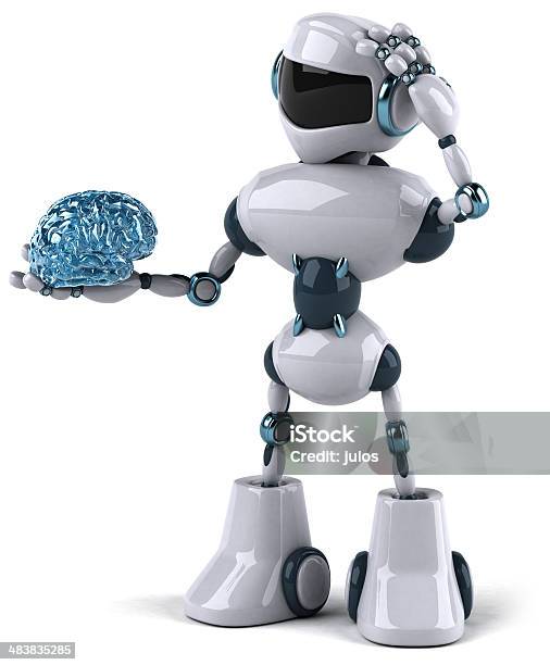Robot Foto de stock y más banco de imágenes de Cerebro - Cerebro, Cíborg, Forma