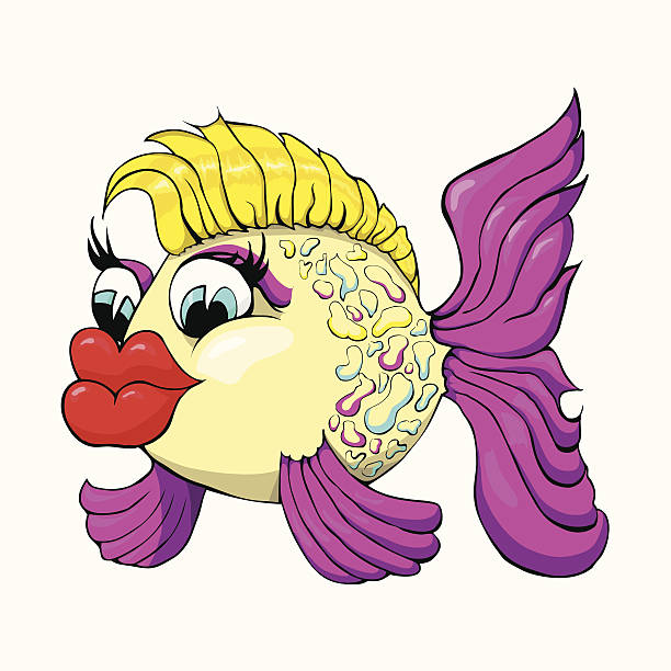 Beautiful Fish Cartoon Character Stock Illustration - Download Image Now -  Animal Body Part, Animal Eye, Animal Fin - iStock