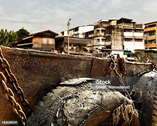 Slum Nahe Dock Stockfoto und mehr Bilder von Architektur - Architektur, Armut, Asien