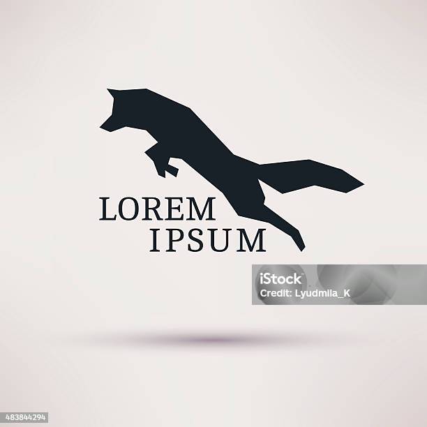 Geometric Fox Symbol Icon Design Logo Design Stock Illustration - Download Image Now - Fox, In Silhouette, Wolf