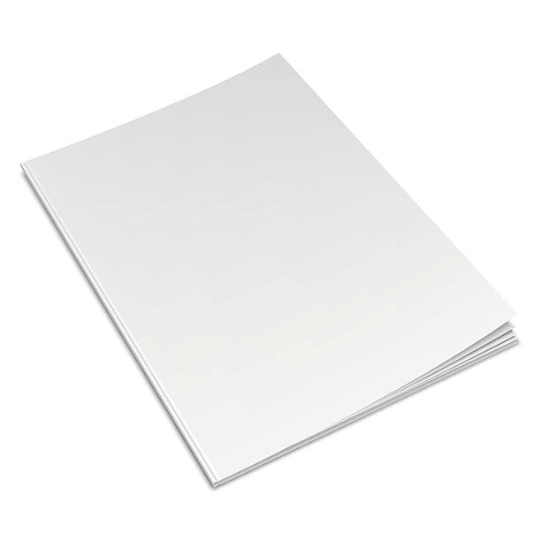 ilustrações, clipart, desenhos animados e ícones de livro branco vazio - white background isolated on white isolated book