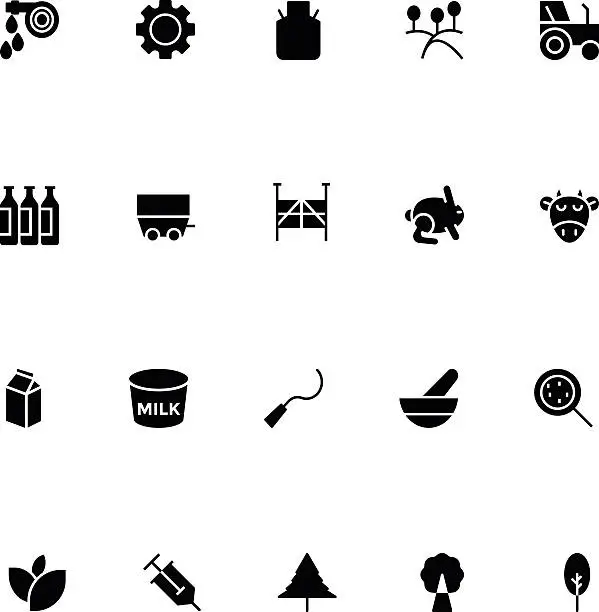 Vector illustration of Agriculture Vector Icons 5