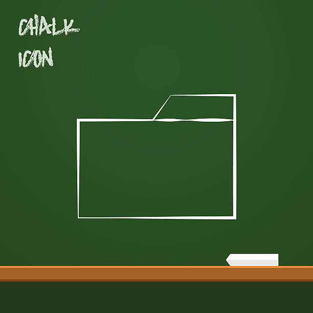 illustrations, cliparts, dessins animés et icônes de icône de dossier - blackboard book education back to school