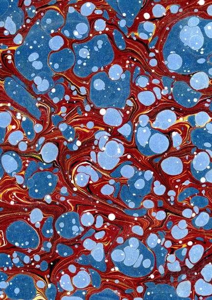 Antique marbled paper background original over 150 years old