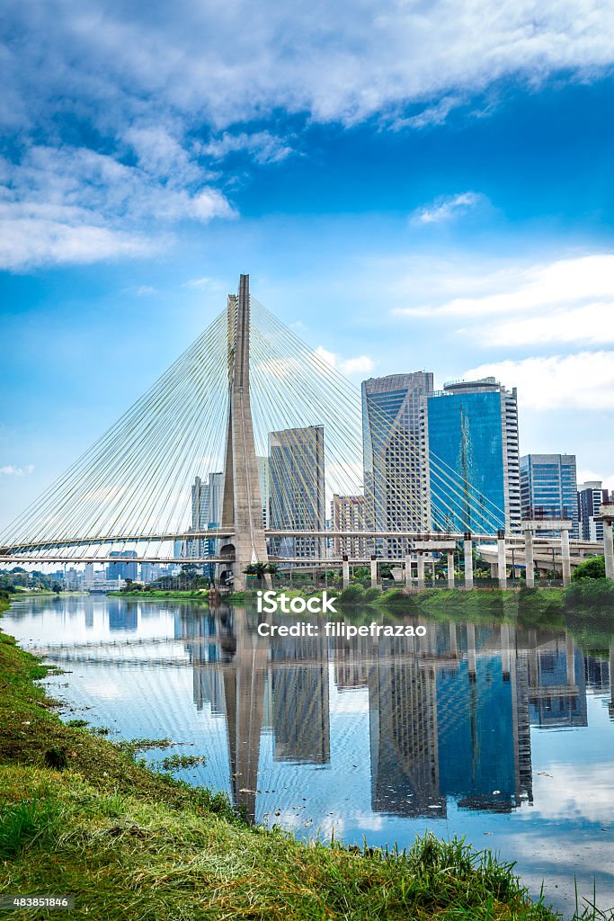 Estaiada Bridge in Sao Paulo, Brazil São Paulo Stock Photo