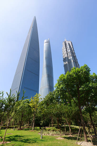 istock Skyscraper in Shanghai Financial District, China 483852518