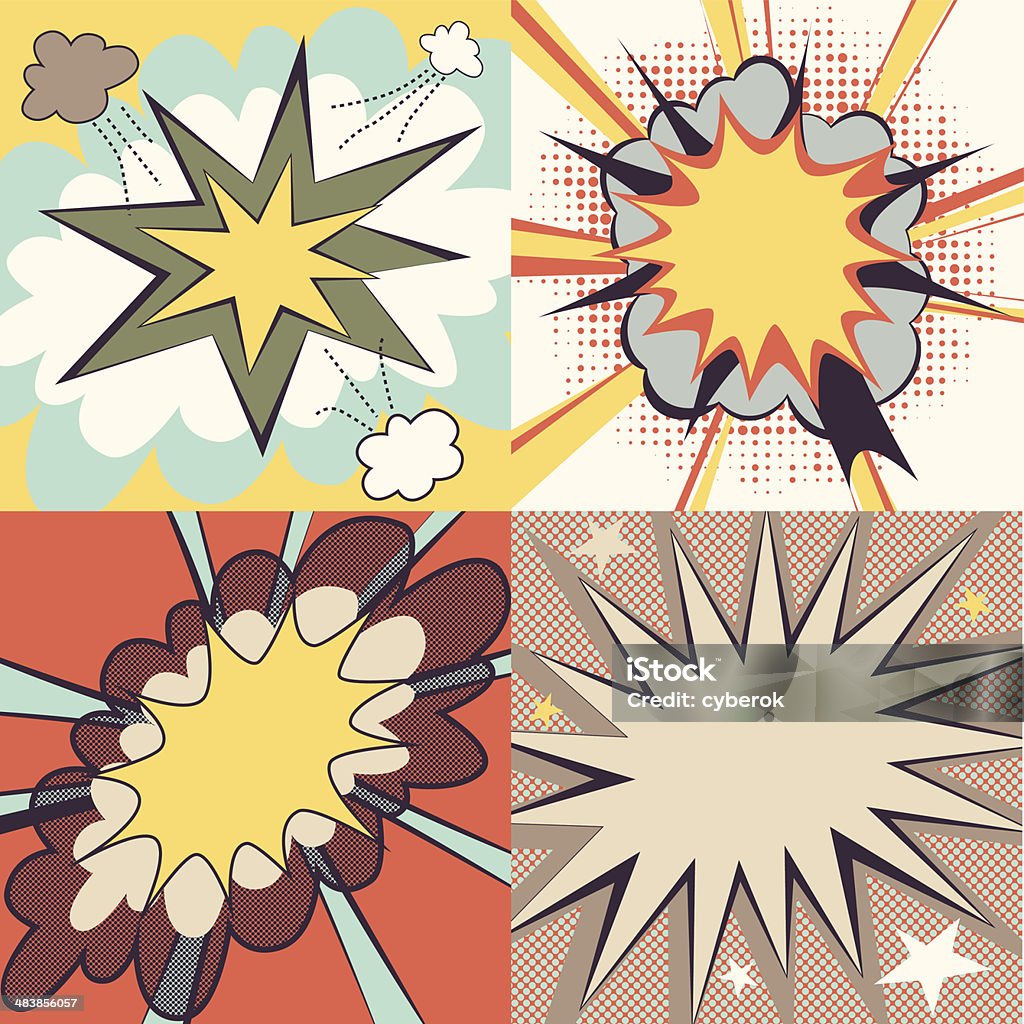Effect. Examples Cartoon Cartoon Effects Set Stock Illustration - Download Image Now - Abstract ...