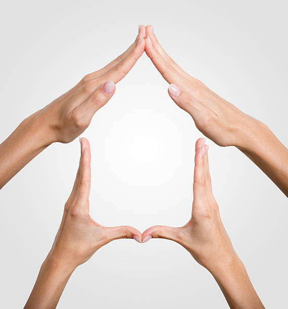 istock Hands forming a House, Symbol, Sign 483856659