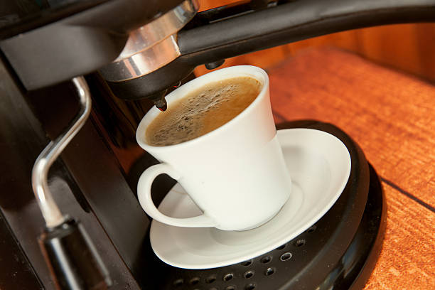 cream of coffee on top of a warm color