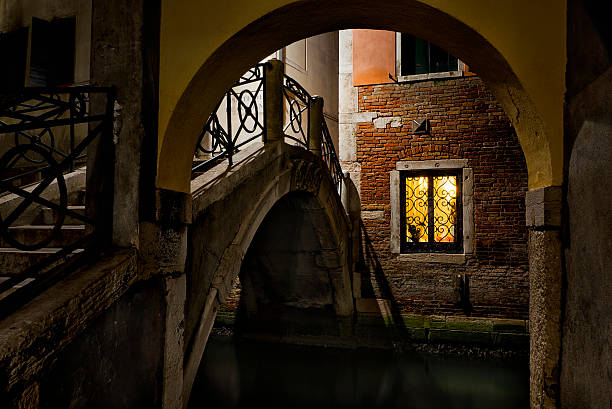 Night Light in Venice stock photo