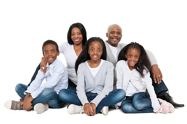 istock African Family - Isolated 483860103