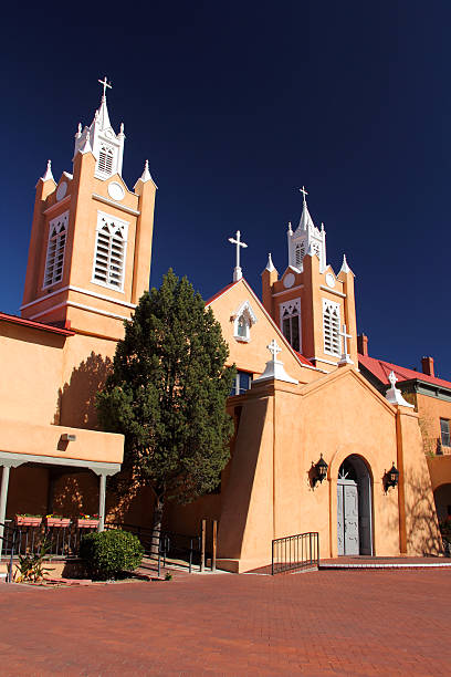 san felipe neri - albuquerque catholicism church new mexico fotografías e imágenes de stock