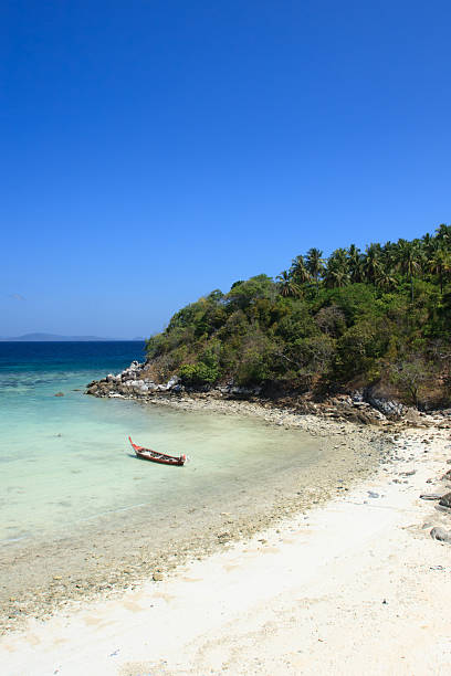 istock Long tail boat at Siam Bay. 483861664