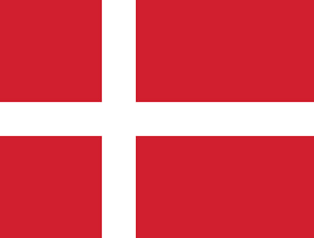 flagge von dänemark - danish flag stock-grafiken, -clipart, -cartoons und -symbole