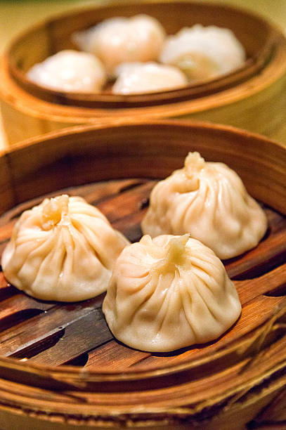 istock Traditional Chinese Soup-Filled Pork Dumpling Xiao Long Bao 483865450