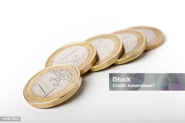 Monety Euro - zdjęcia stockowe i więcej obrazów Moneta - Moneta, Symbol Euro, Waluta Unii Europejskiej