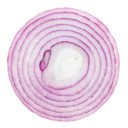 onion on white backgrounds with extremity clipping paths