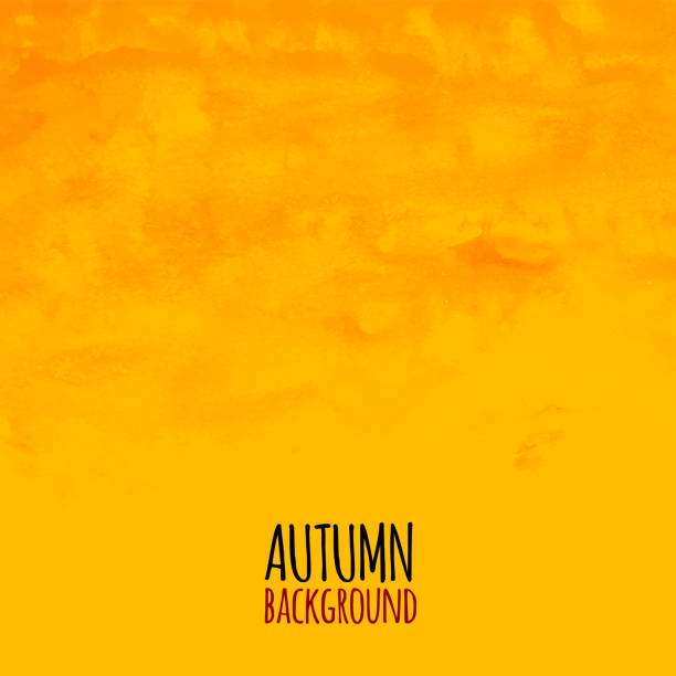 Aquarellstreifen strahlendes Muster, Gelb, orange und Rot Farben – Vektorgrafik