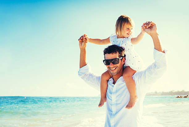 istock Father and Daughter at the Beach 483875963