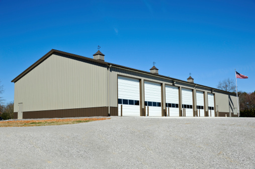 New Commercial Metal Building to be utilized as a New Fire Station.