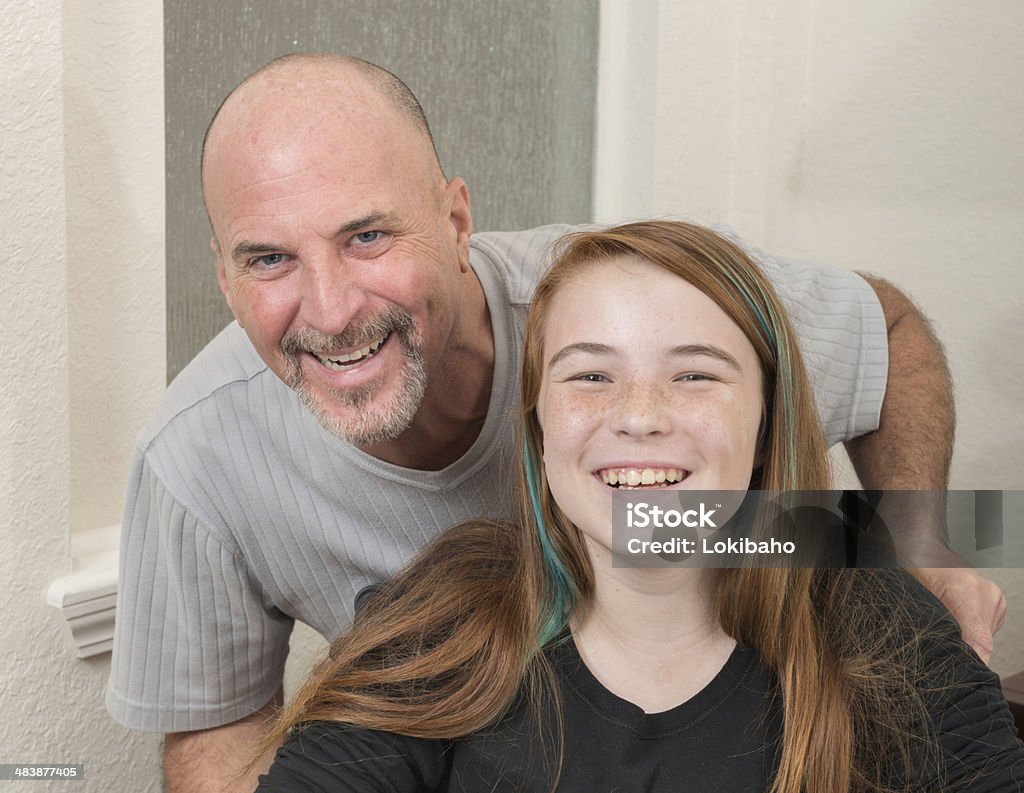 Glückliche Vater und Tochter - Lizenzfrei Porträt Stock-Foto