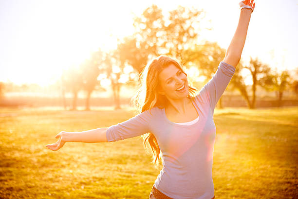 istock Woman enjoying the sun. 483877415
