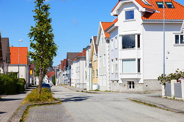 istock Charming street in Stavanger 483878428