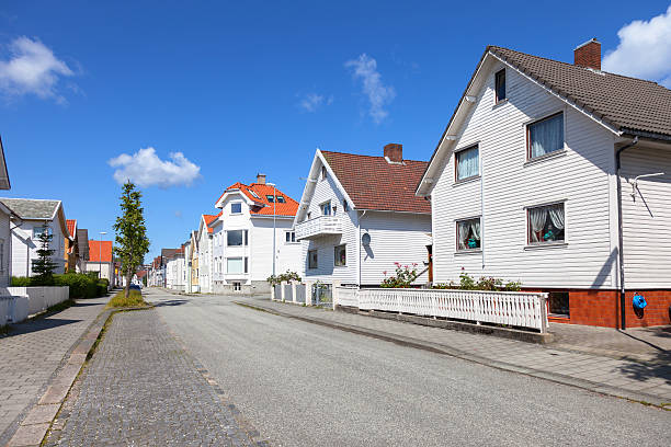 istock Charming street in Stavanger 483878438