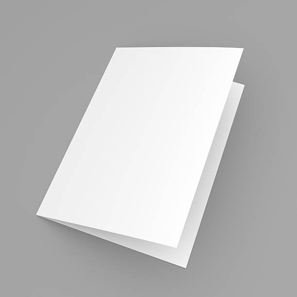 istock Blank folded flyer, booklet, postcard, business card or brochure 483882476